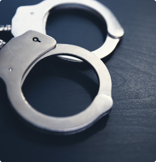 a pair of handcuffs